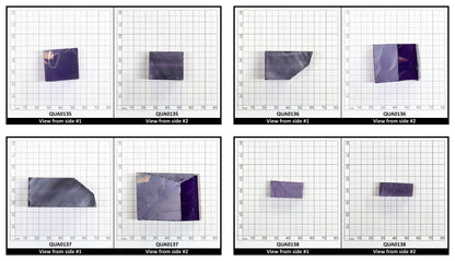 Amethyst Hydrothermal Synthetic Quartz - Lab Created Faceting Rough