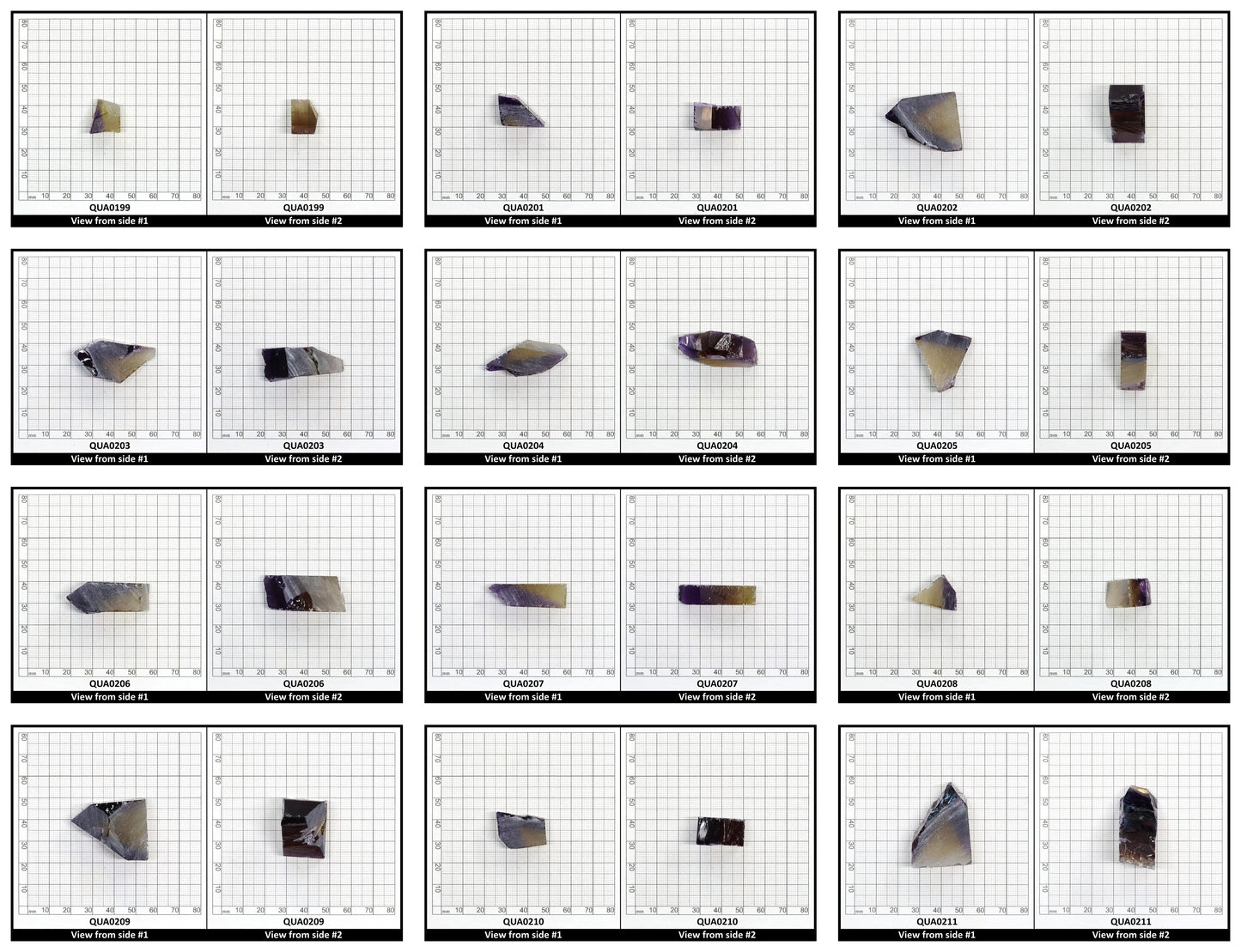 Ametrine Hydrothermal Synthetic Quartz - Lab Created Faceting Rough
