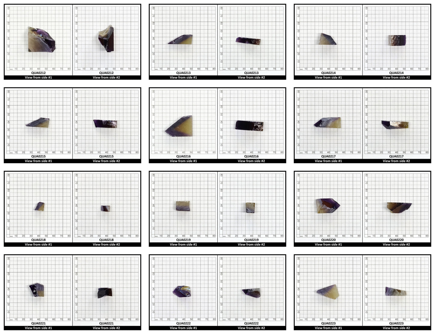 Ametrine Hydrothermal Synthetic Quartz - Lab Created Faceting Rough