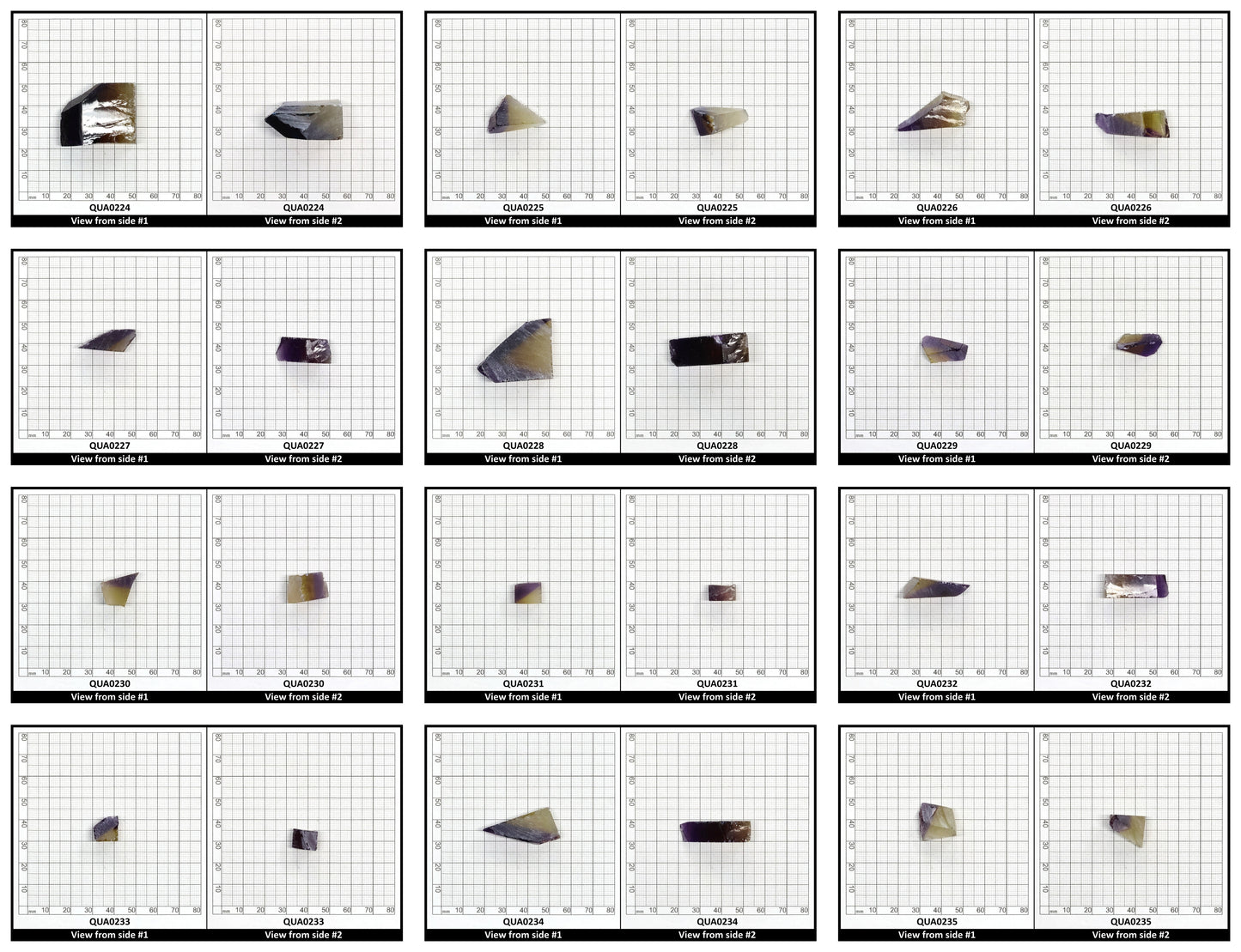 Ametrine Hydrothermal Synthetic Quartz - Lab Created Faceting Rough