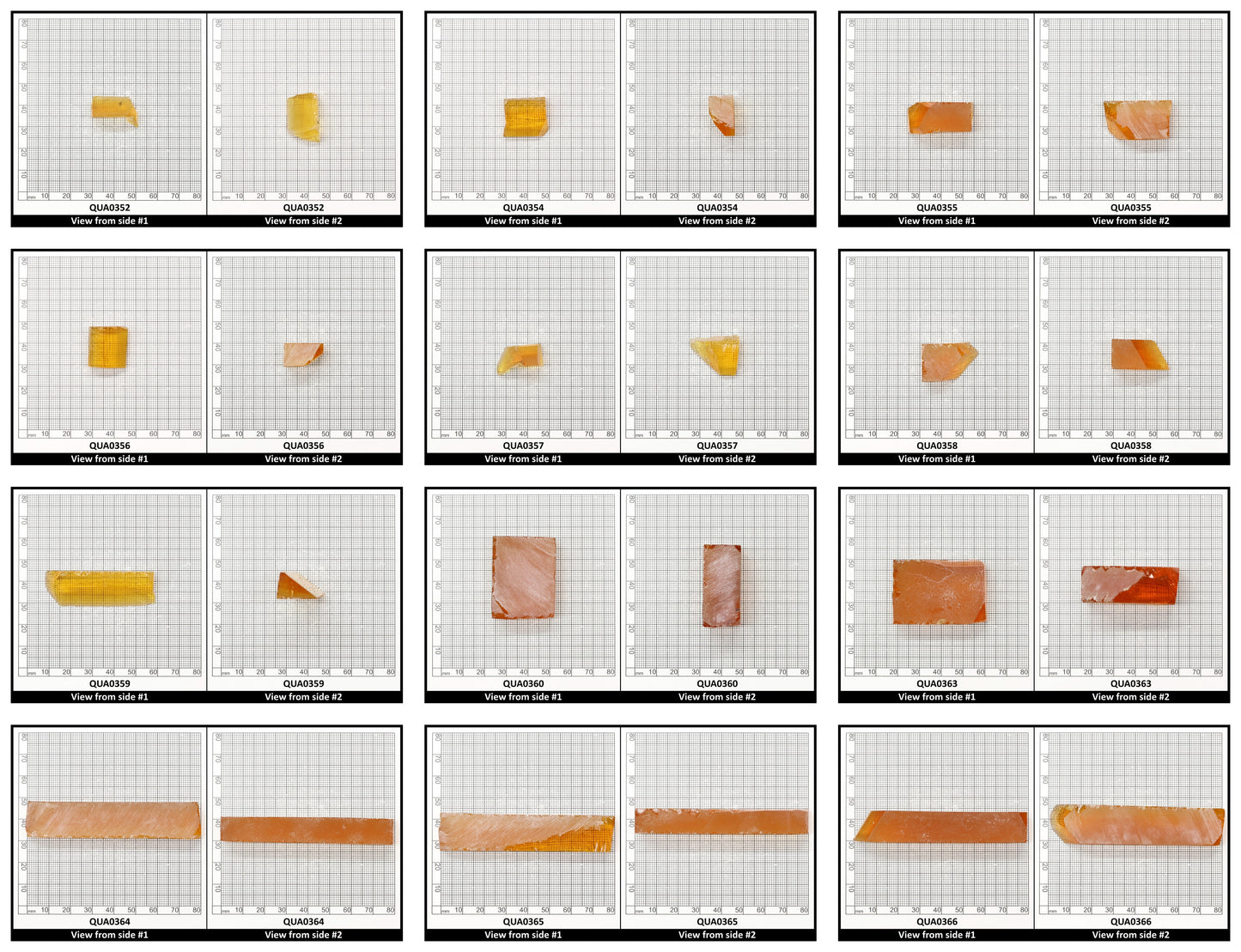 Citrine Hydrothermal Synthetic Quartz - Lab Created Faceting Rough