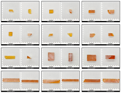 Citrine Hydrothermal Synthetic Quartz - Lab Created Faceting Rough