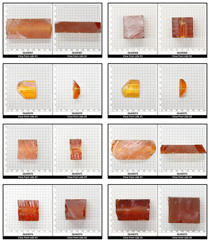 Citrine Hydrothermal Synthetic Quartz - Lab Created Faceting Rough