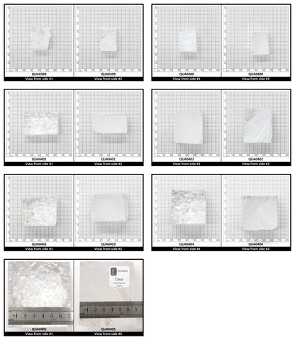 Clear Hydrothermal Synthetic Quartz - Lab Created Faceting Rough