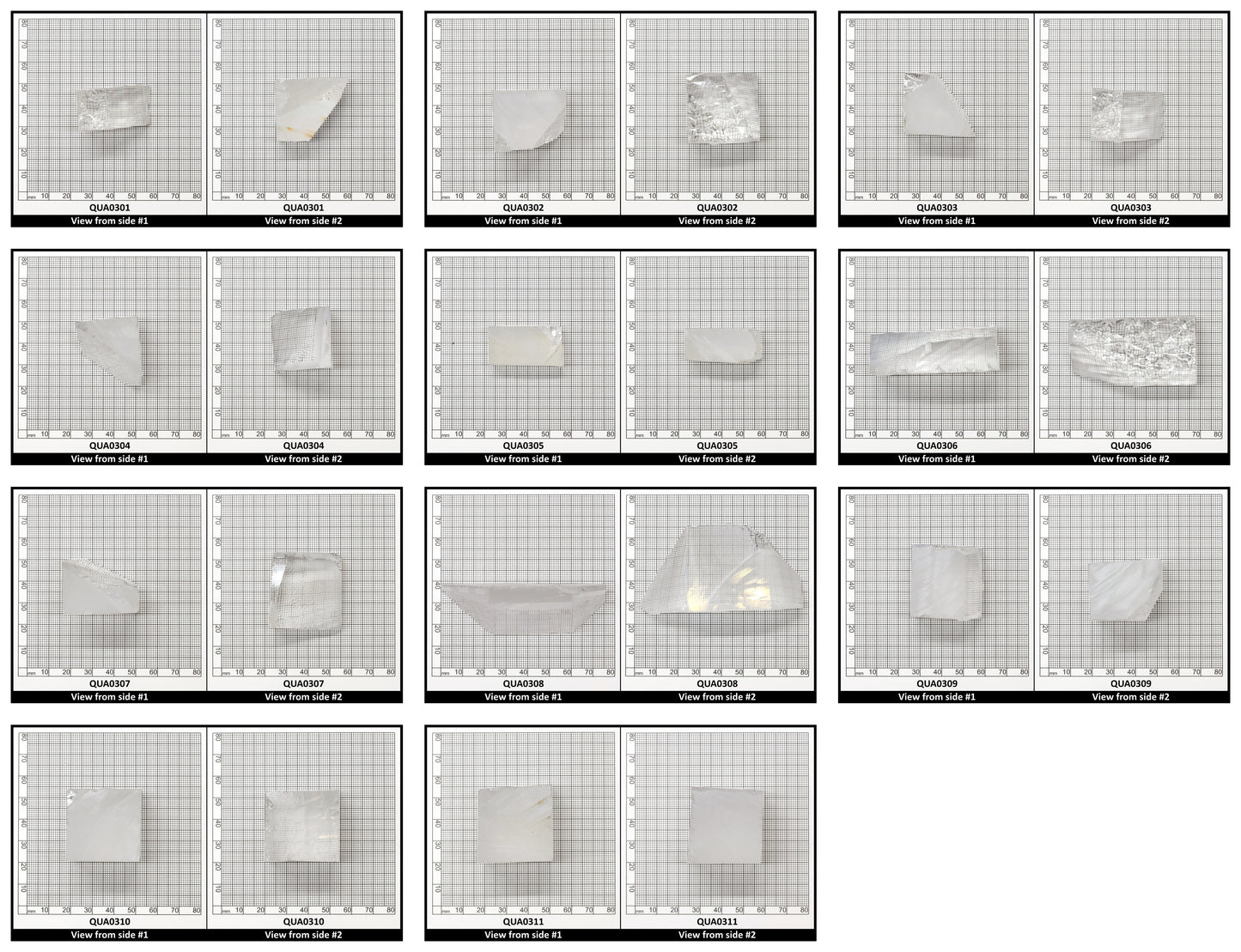 Clear Hydrothermal Synthetic Quartz - Lab Created Faceting Rough
