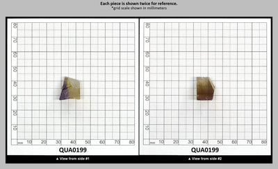 Ametrine Hydrothermal Synthetic Quartz - Lab Created Faceting Rough : QUA0199