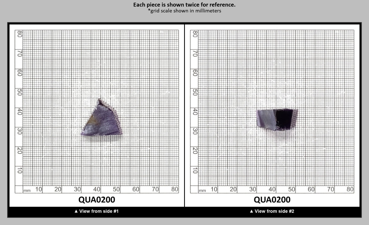 Ametrine Hydrothermal Synthetic Quartz - Lab Created Faceting Rough : QUA0200
