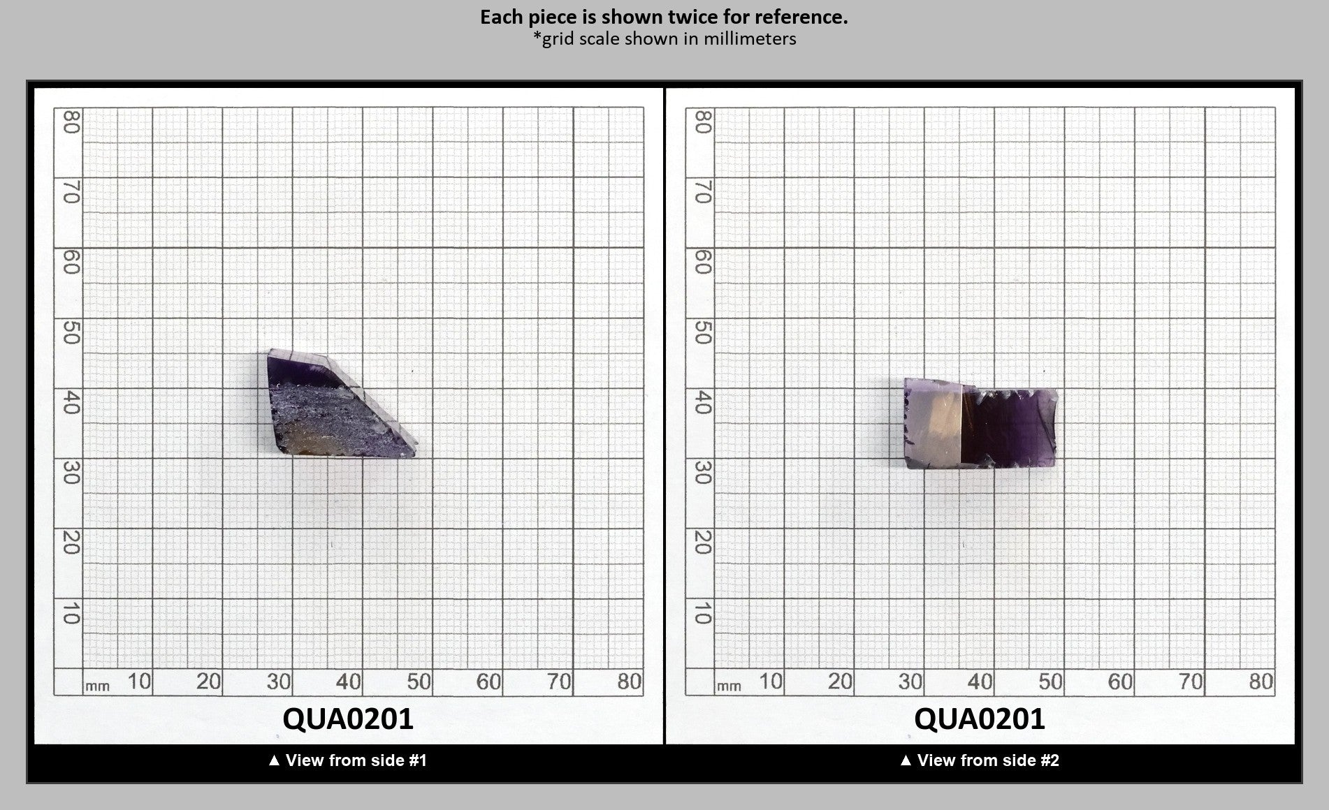 Ametrine Hydrothermal Synthetic Quartz - Lab Created Faceting Rough : QUA0201