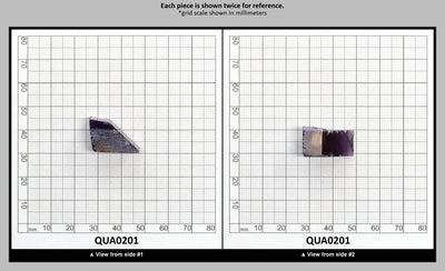 Ametrine Hydrothermal Synthetic Quartz - Lab Created Faceting Rough : QUA0201