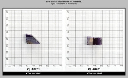 Ametrine Hydrothermal Synthetic Quartz - Lab Created Faceting Rough : QUA0201