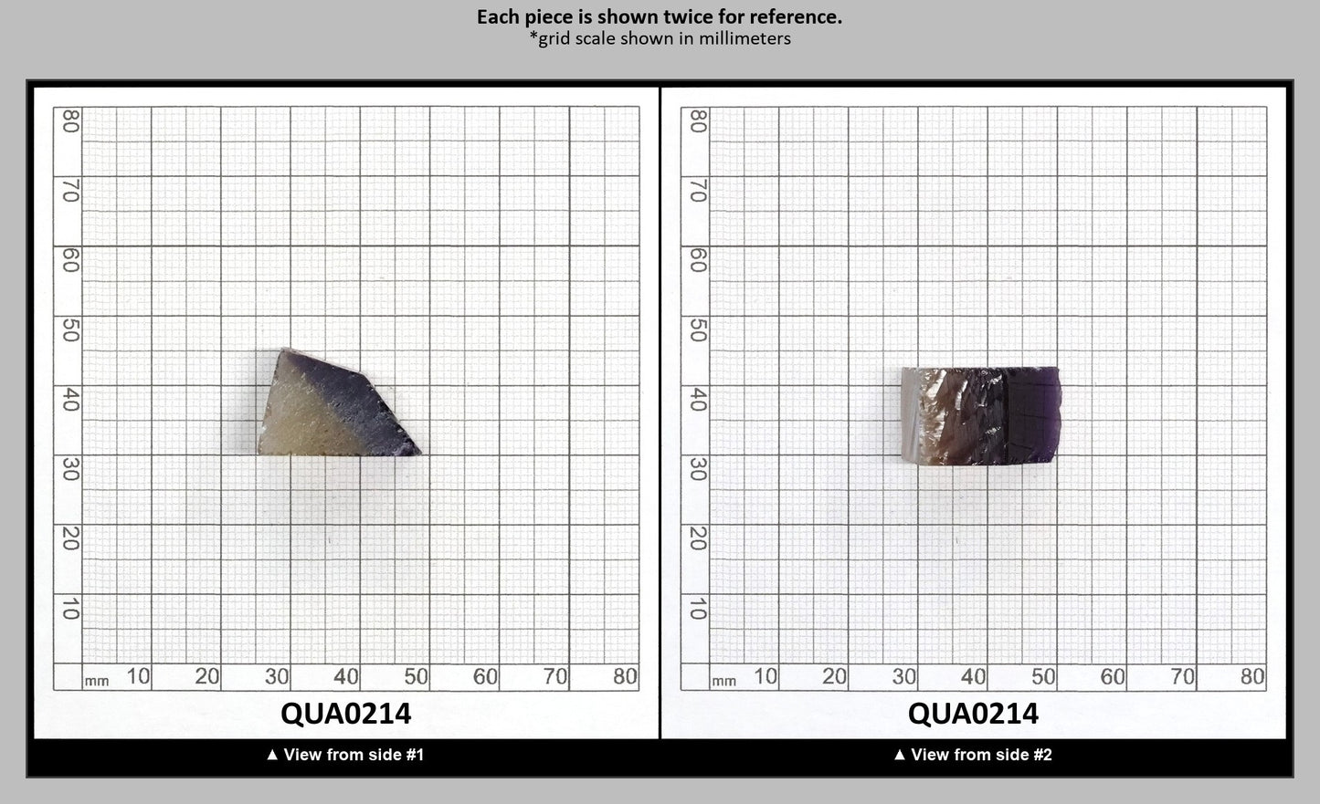 Ametrine Hydrothermal Synthetic Quartz - Lab Created Faceting Rough : QUA0214