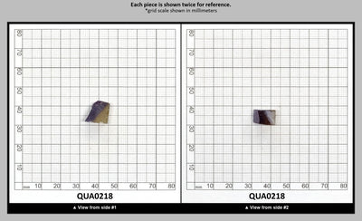 Ametrine Hydrothermal Synthetic Quartz - Lab Created Faceting Rough : QUA0218