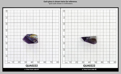 Ametrine Hydrothermal Synthetic Quartz - Lab Created Faceting Rough : QUA0222