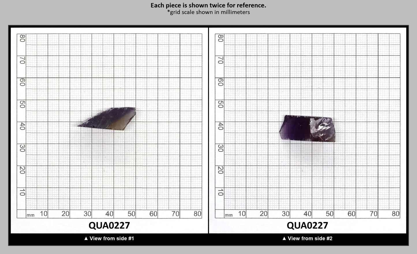 Ametrine Hydrothermal Synthetic Quartz - Lab Created Faceting Rough : QUA0227