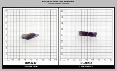 Ametrine Hydrothermal Synthetic Quartz - Lab Created Faceting Rough : QUA0237