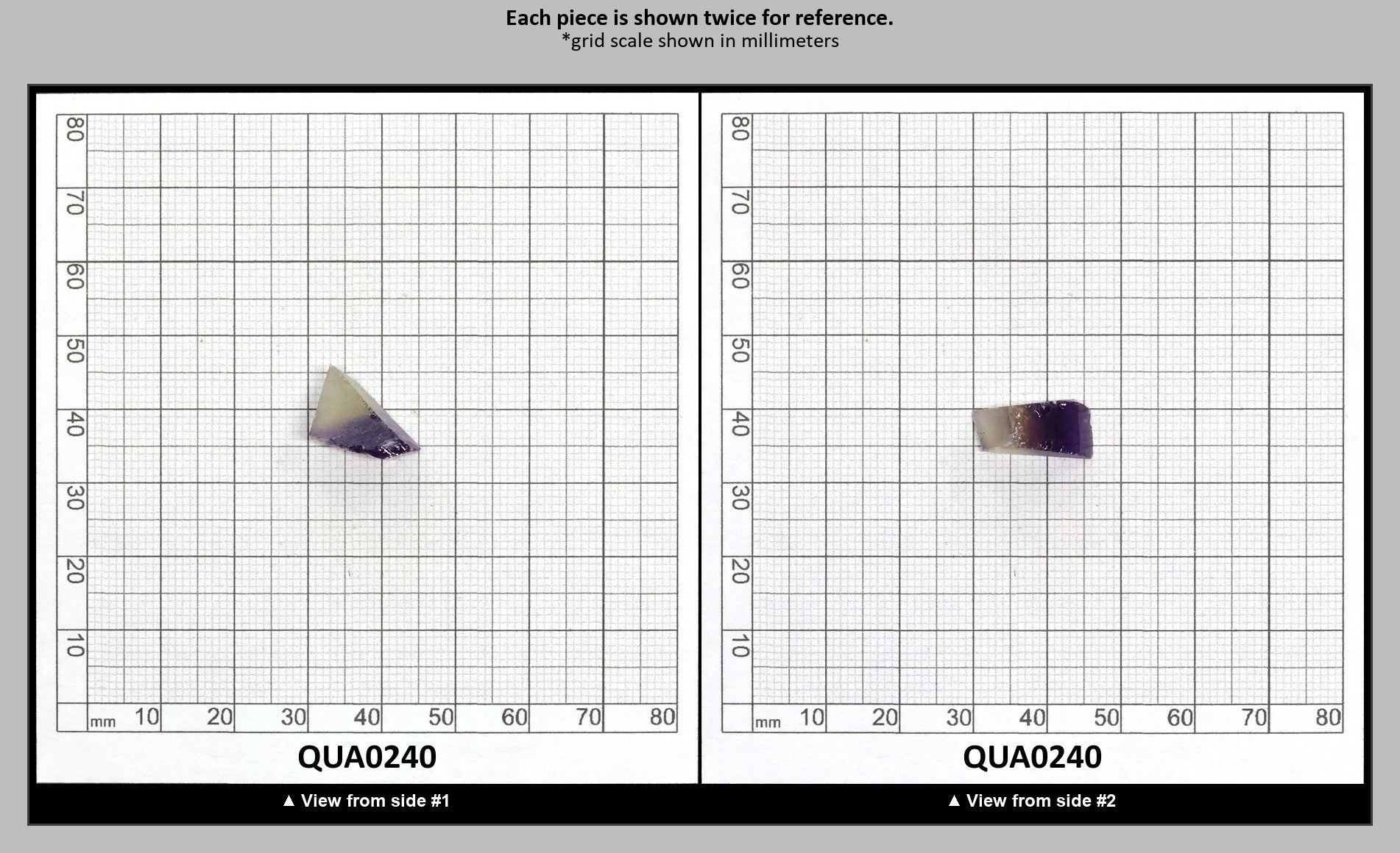 Ametrine Hydrothermal Synthetic Quartz - Lab Created Faceting Rough : QUA0240