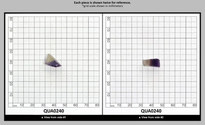Ametrine Hydrothermal Synthetic Quartz - Lab Created Faceting Rough : QUA0240