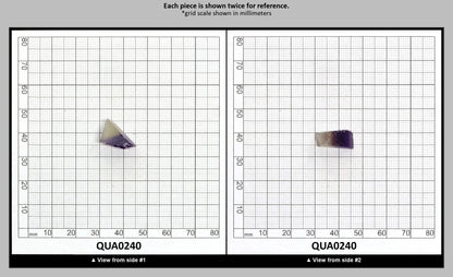 Ametrine Hydrothermal Synthetic Quartz - Lab Created Faceting Rough : QUA0240