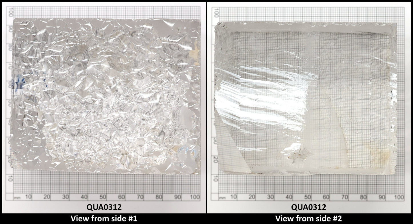 Clear Hydrothermal Synthetic Quartz - Lab Created Faceting Rough