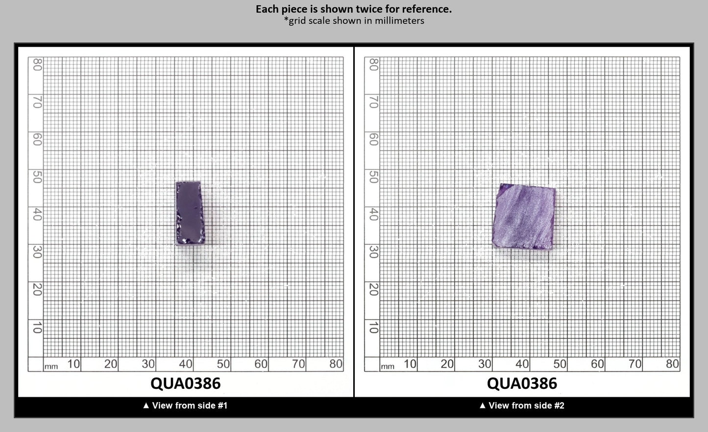 Amethyst Hydrothermal Synthetic Quartz - Lab Created Faceting Rough : QUA0386