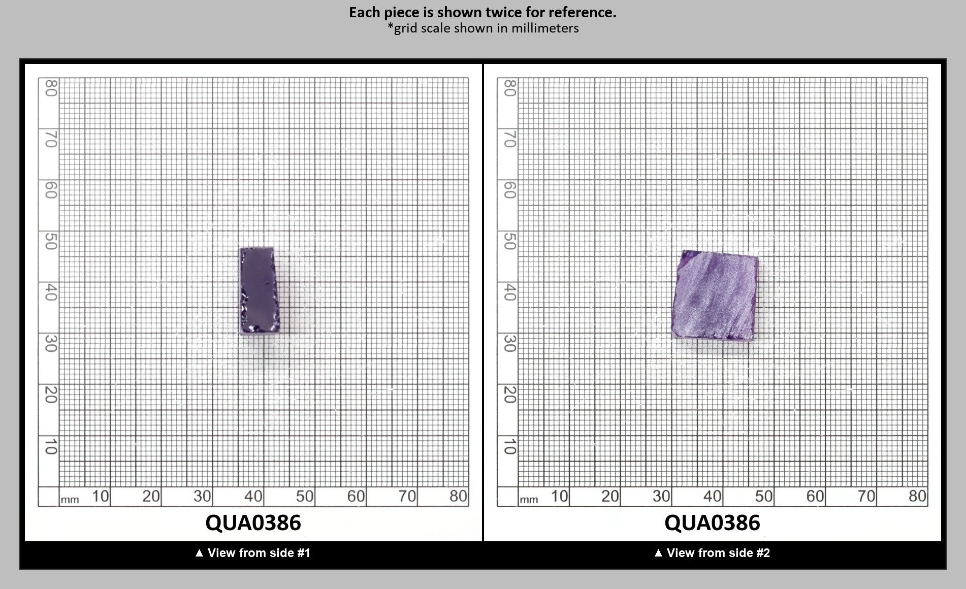 Amethyst Hydrothermal Synthetic Quartz - Lab Created Faceting Rough : QUA0386