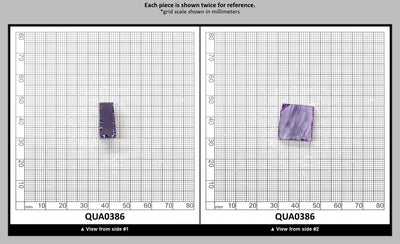 Amethyst Hydrothermal Synthetic Quartz - Lab Created Faceting Rough : QUA0386
