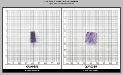 Amethyst Hydrothermal Synthetic Quartz - Lab Created Faceting Rough : QUA0386