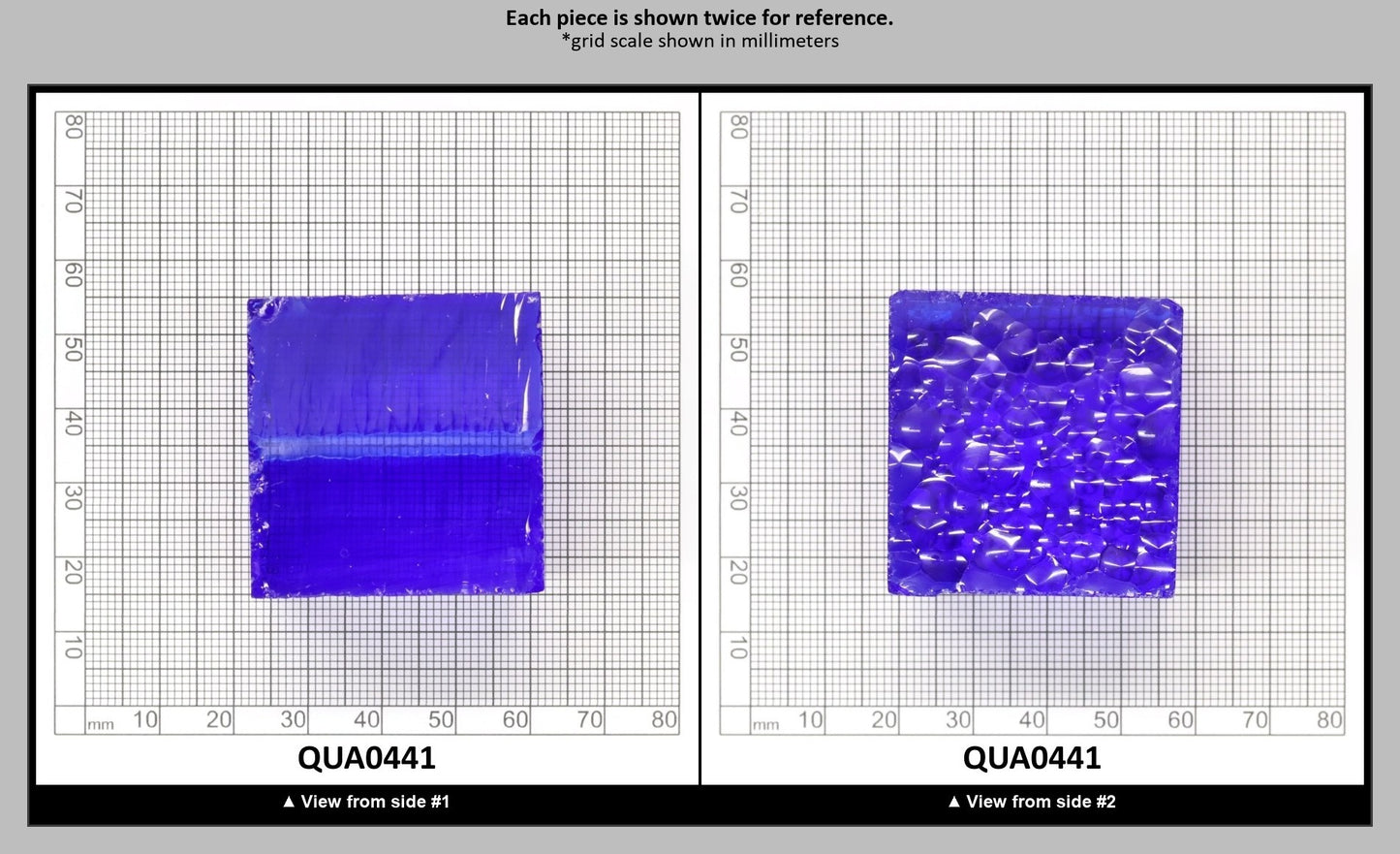 Cobalt Blue Hydrothermal Synthetic Quartz - Lab Created Faceting Rough : QUA0441