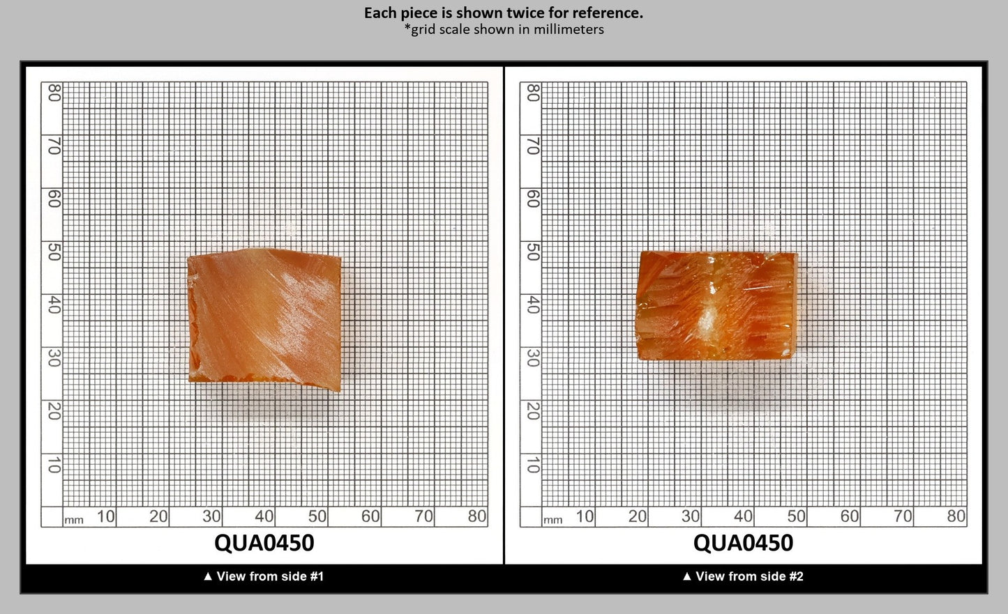 Citrine Hydrothermal Synthetic Quartz - Lab Created Faceting Rough : QUA0450