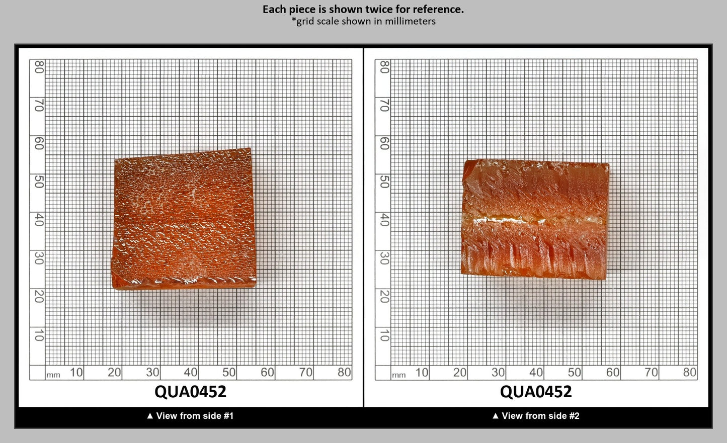 Citrine Hydrothermal Synthetic Quartz - Lab Created Faceting Rough : QUA0452