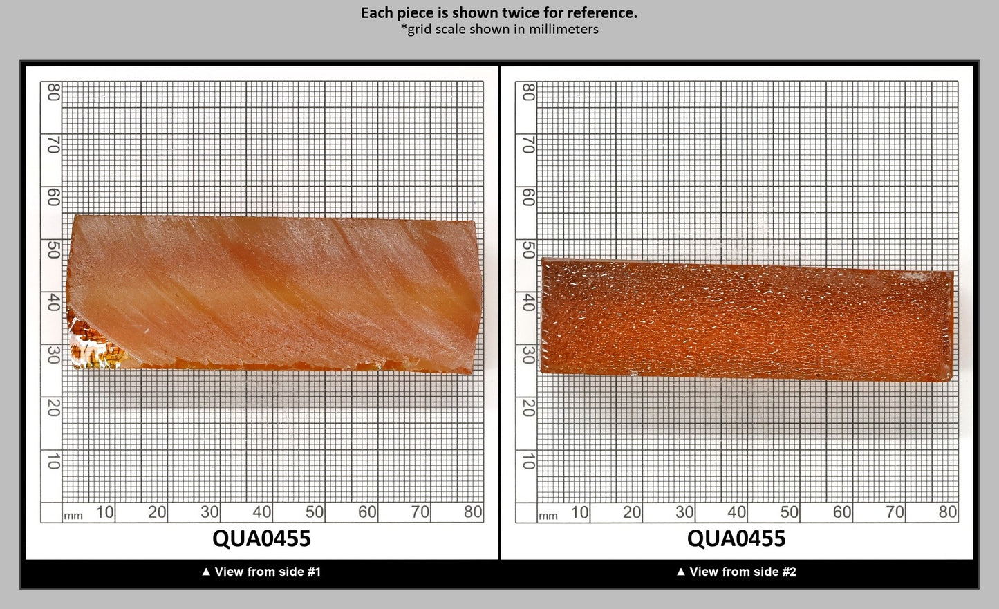 Citrine Hydrothermal Synthetic Quartz - Lab Created Faceting Rough : QUA0455