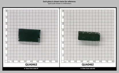 Green Hydrothermal Synthetic Quartz - Lab Created Faceting Rough : QUA0462