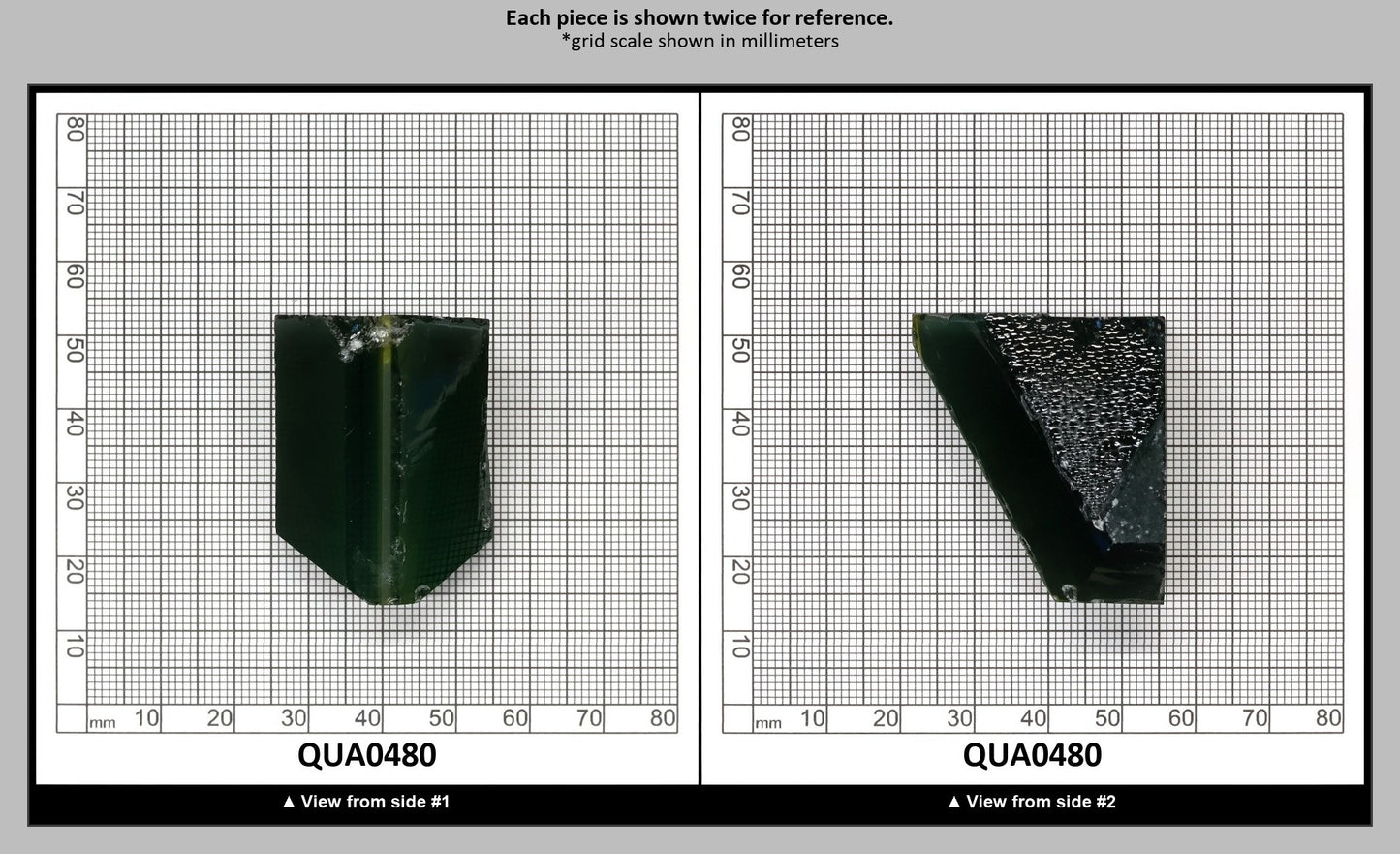 Green Hydrothermal Synthetic Quartz - Lab Created Faceting Rough : QUA0480