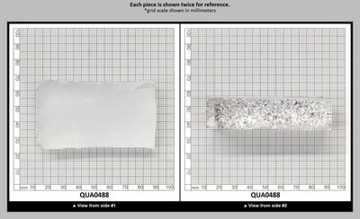 Clear Hydrothermal Synthetic Quartz - Lab Created Faceting Rough : QUA0488