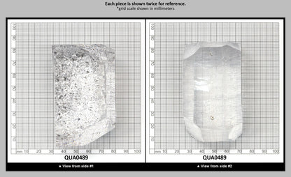 Clear Hydrothermal Synthetic Quartz - Lab Created Faceting Rough : QUA0489