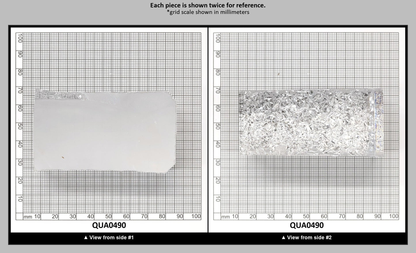 Clear Hydrothermal Synthetic Quartz - Lab Created Faceting Rough : QUA0490