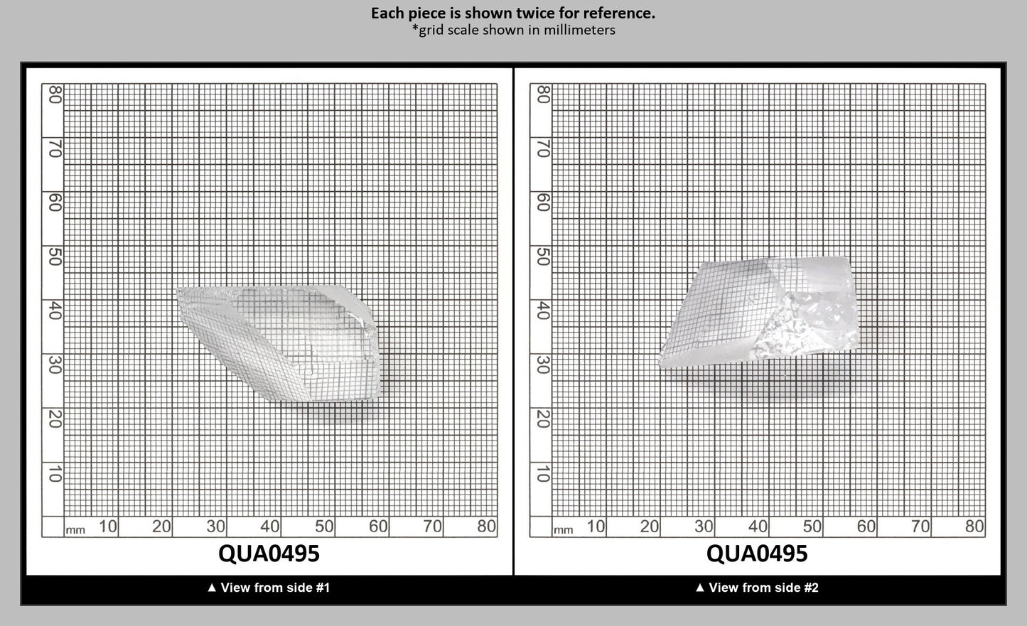 Clear Hydrothermal Synthetic Quartz - Lab Created Faceting Rough : QUA0495