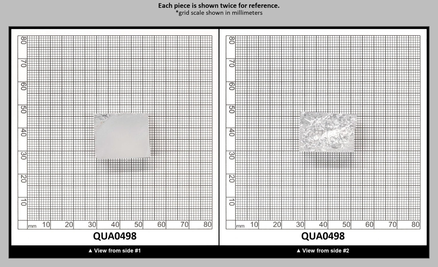 Clear Hydrothermal Synthetic Quartz - Lab Created Faceting Rough : QUA0498