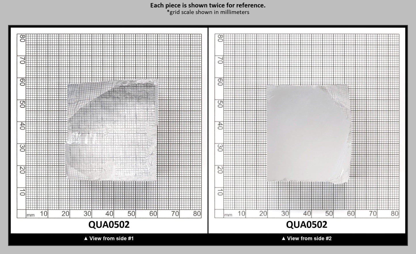 Clear Hydrothermal Synthetic Quartz - Lab Created Faceting Rough : QUA0502