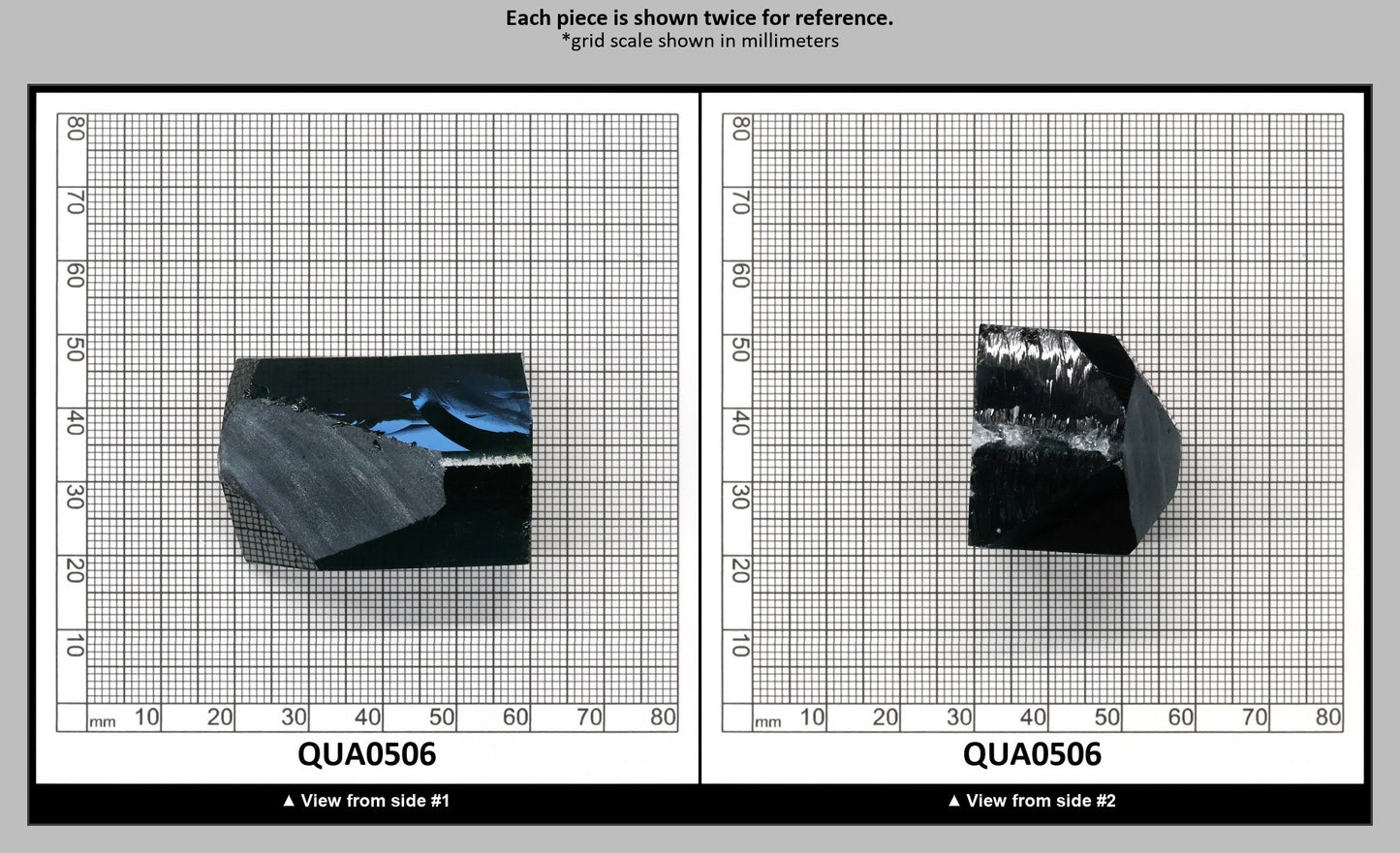 London Blue Hydrothermal Synthetic Quartz - Lab Created Faceting Rough : QUA0506