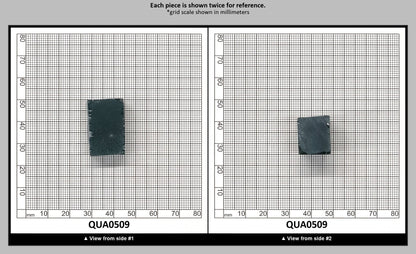 London Blue Hydrothermal Synthetic Quartz - Lab Created Faceting Rough : QUA0509