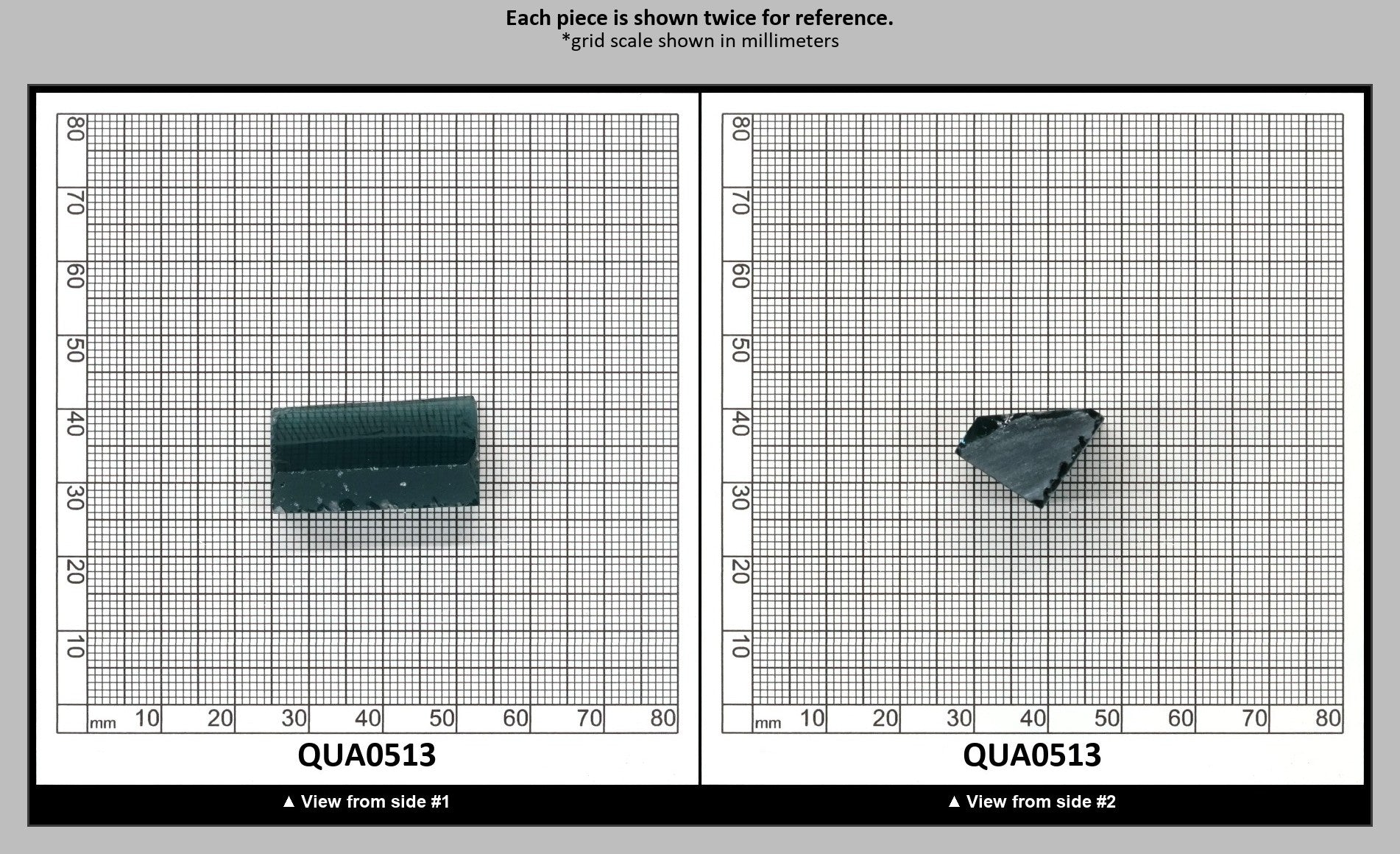 London Blue Hydrothermal Synthetic Quartz - Lab Created Faceting Rough : QUA0513