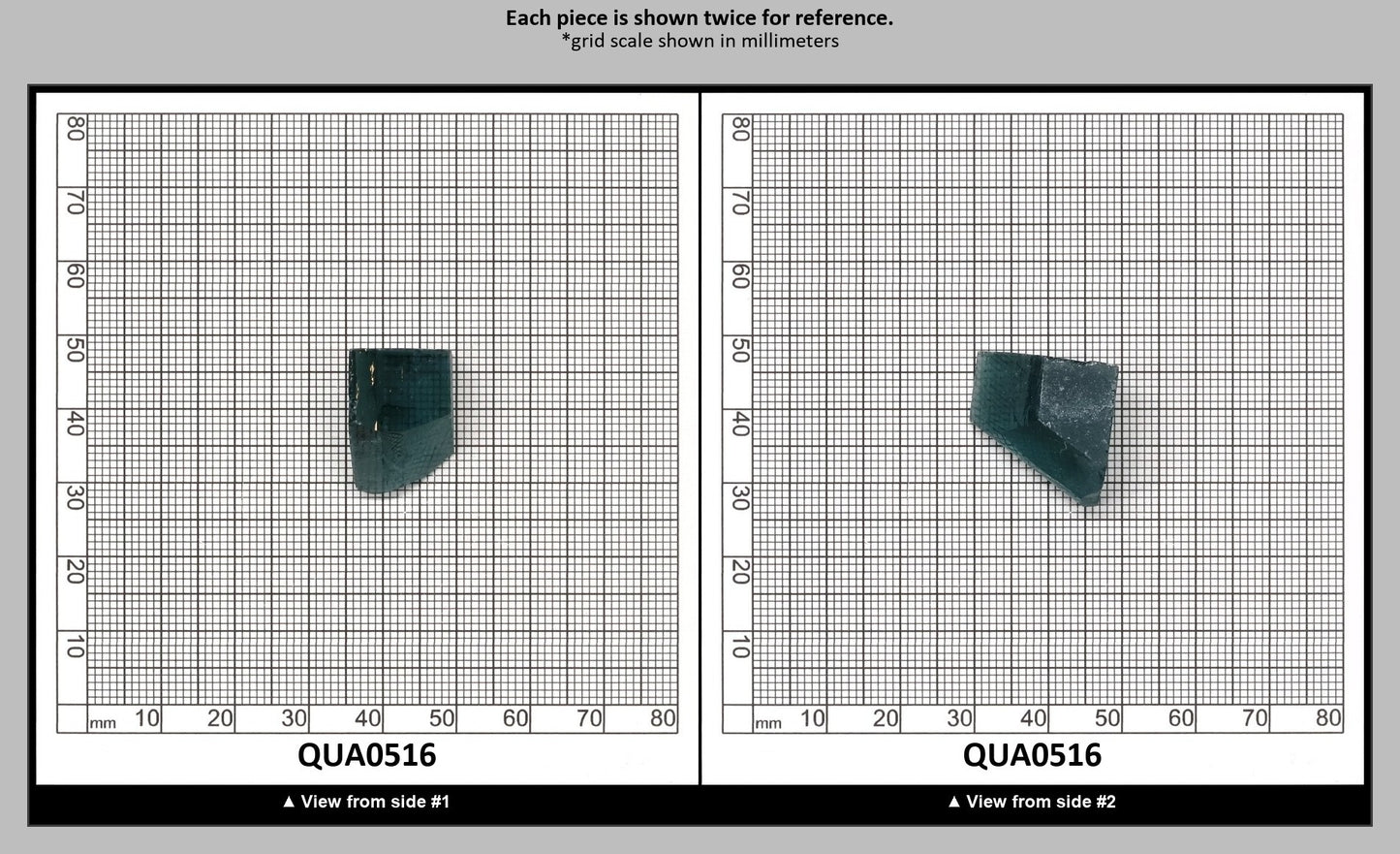 London Blue Hydrothermal Synthetic Quartz - Lab Created Faceting Rough : QUA0516