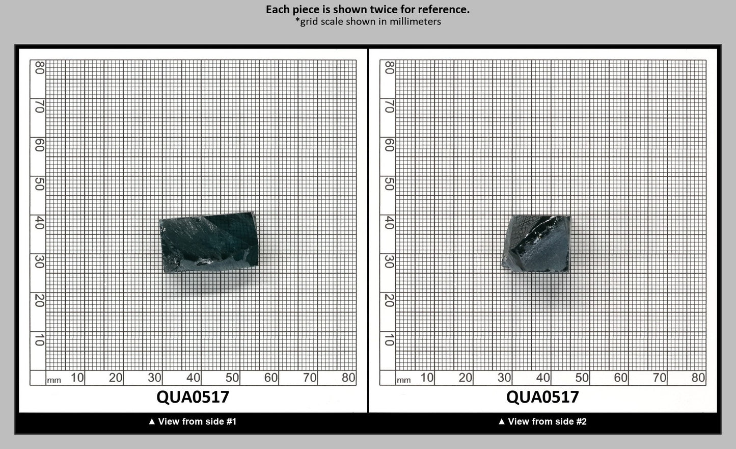 London Blue Hydrothermal Synthetic Quartz - Lab Created Faceting Rough : QUA0517