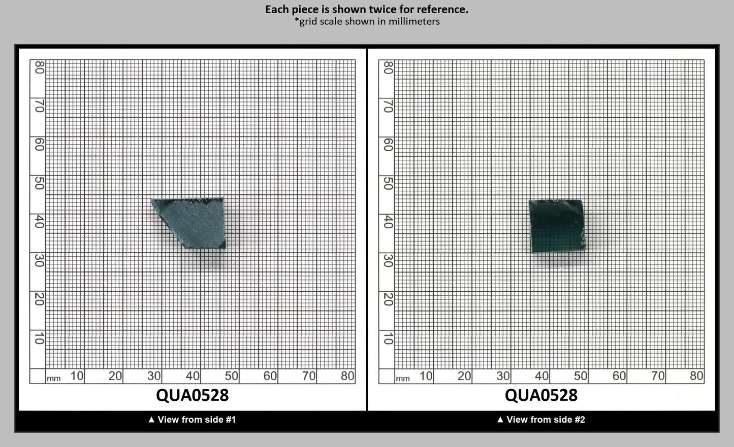 London Blue Hydrothermal Synthetic Quartz - Lab Created Faceting Rough : QUA0528