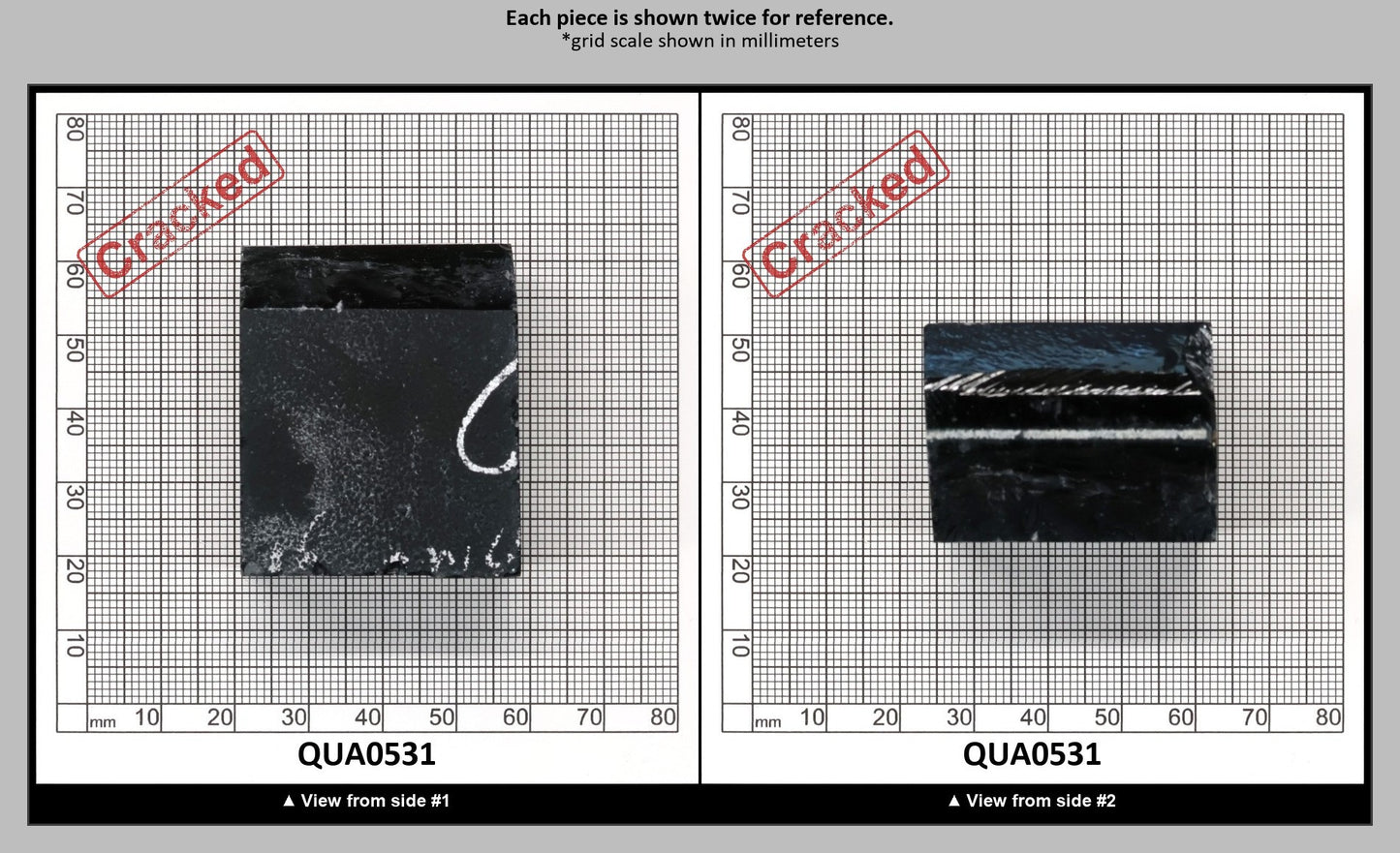 London Blue Hydrothermal Synthetic Quartz - Lab Created Faceting Rough : QUA0531