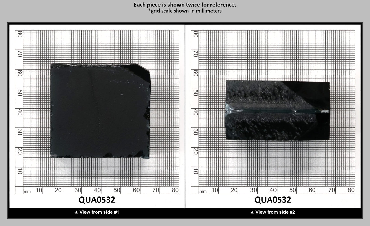 London Blue Hydrothermal Synthetic Quartz - Lab Created Faceting Rough : QUA0532