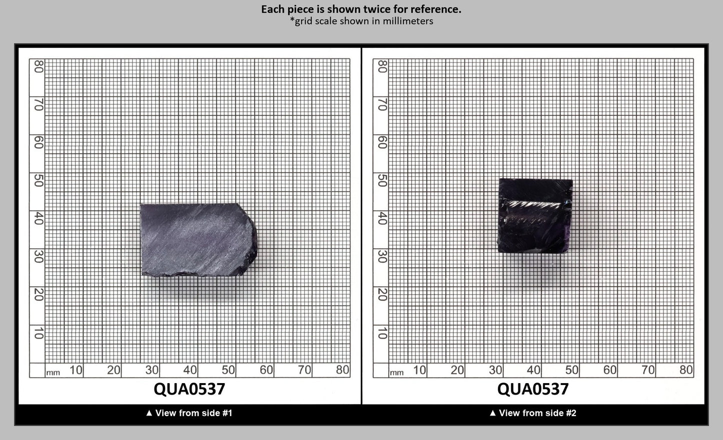 Amethyst Hydrothermal Synthetic Quartz - Lab Created Faceting Rough : QUA0537