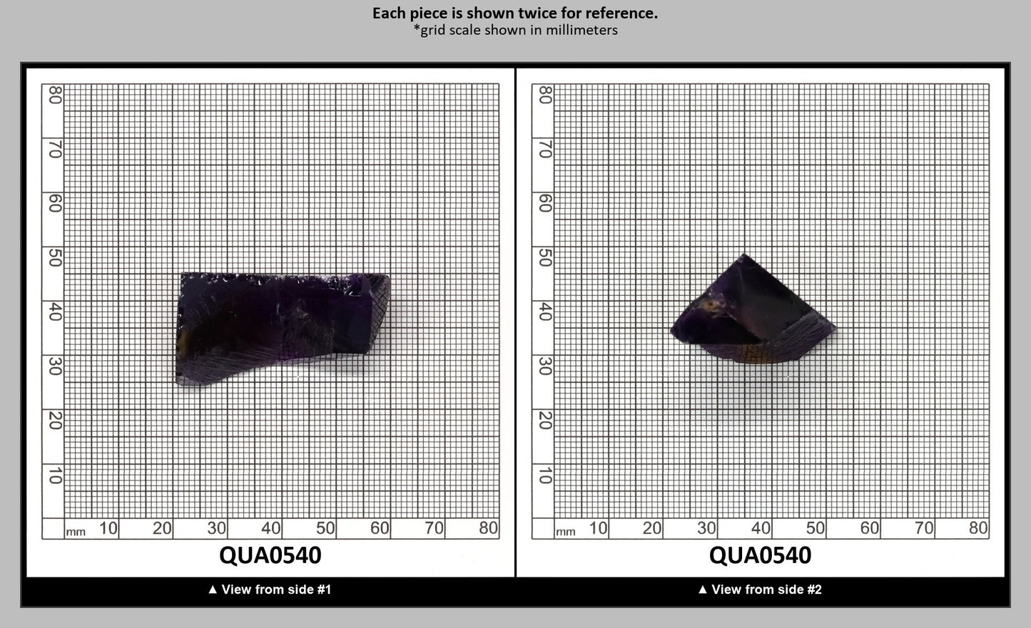 Amethyst Hydrothermal Synthetic Quartz - Lab Created Faceting Rough : QUA0540