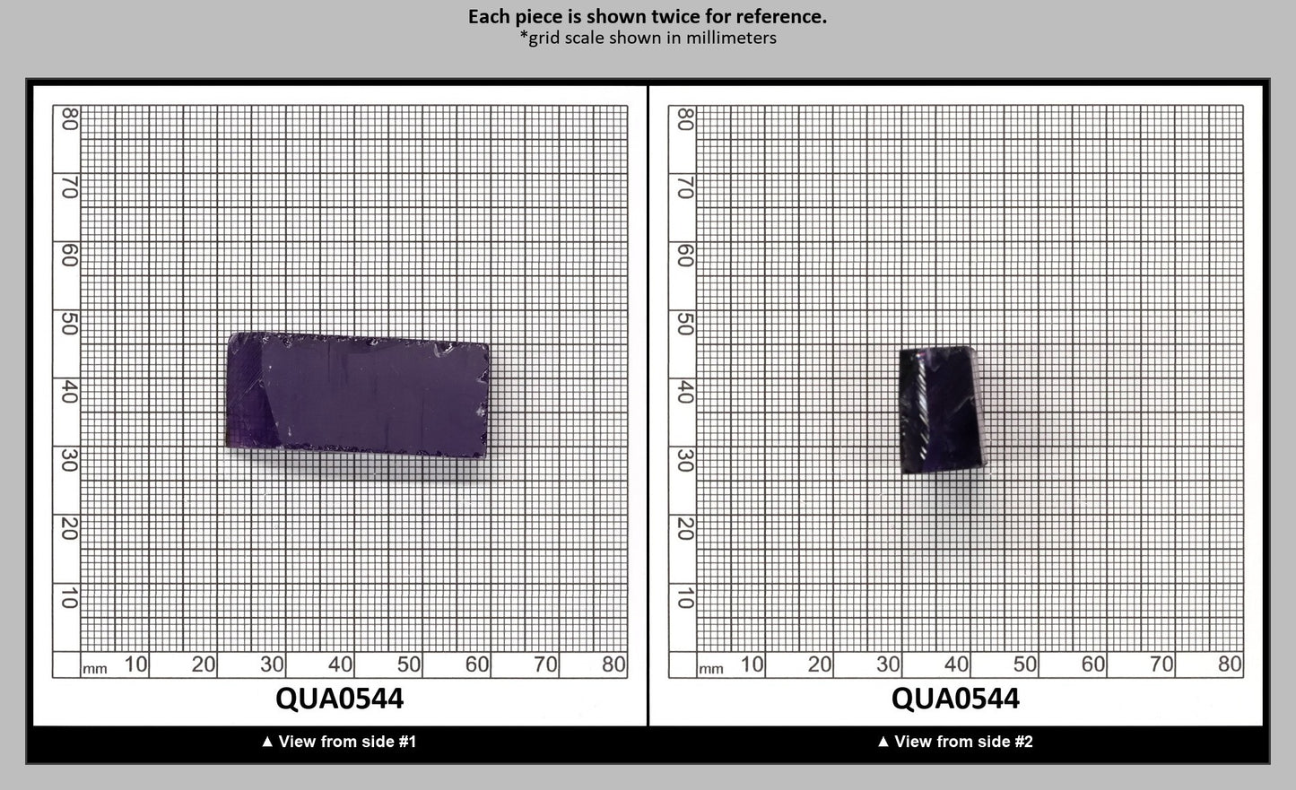 Amethyst Hydrothermal Synthetic Quartz - Lab Created Faceting Rough : QUA0544